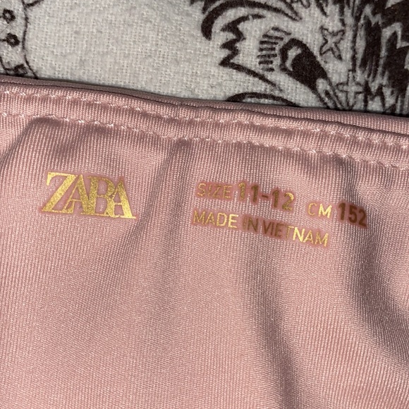 Zara leggings size 11/12 color pink and white - Picture 4 of 4